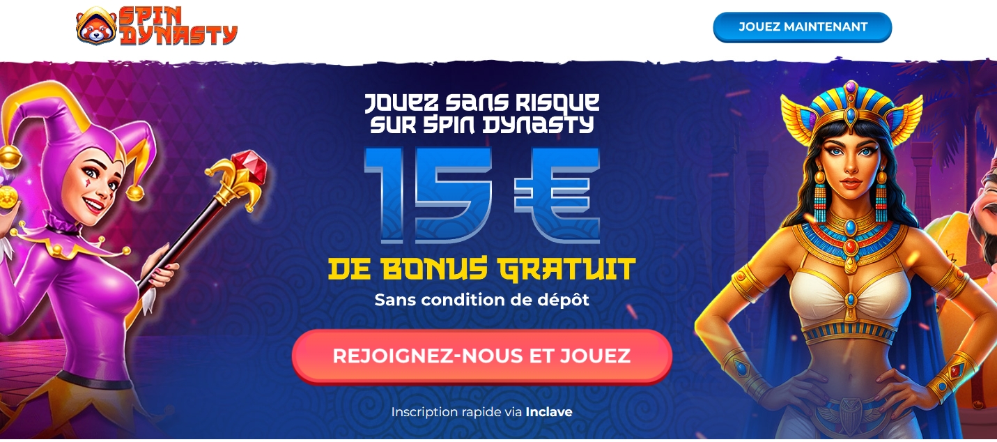 SpinDynasty - 15€ Gratis